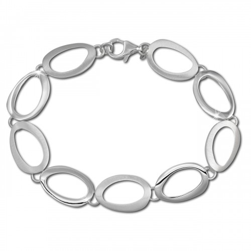 SilberDream Armband Oval offen mattglnzend 925 Sterling Silber 195cm SDA433
