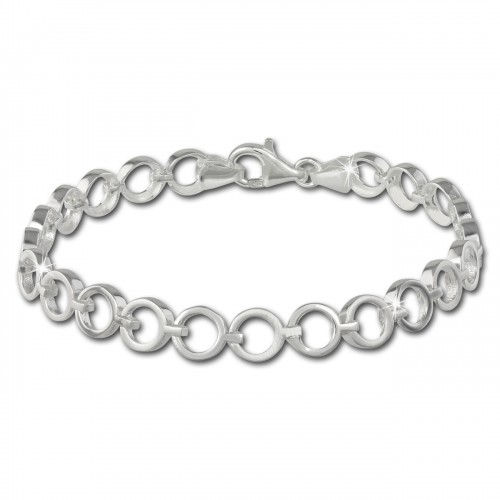 SilberDream Armband Circle mattglnzend 925 Sterling Silber 195cm SDA431