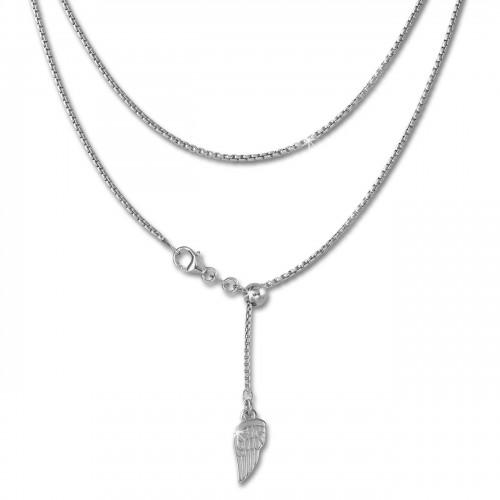 SilberDream Collier Kette Flgel 925er Sterling Silber Damen 45cm SDK23445J