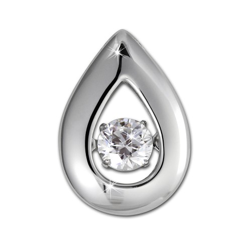 SilberDream Ketten Anhänger Tropfen Dancing Stone Zirkonia 925er Silber DSH101W