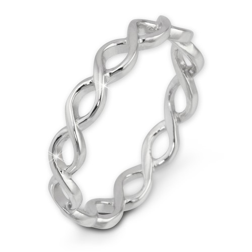 SilberDream Ring geflochten Gr 56 Sterling 925er Silber SDR450J56