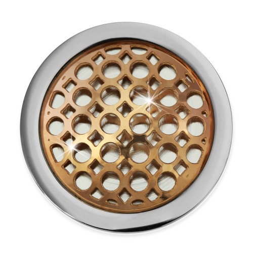 Amello Edelstahl Coin Kreise rose 25mm für Coinsfassung Edelstahlschmuck ESC632E