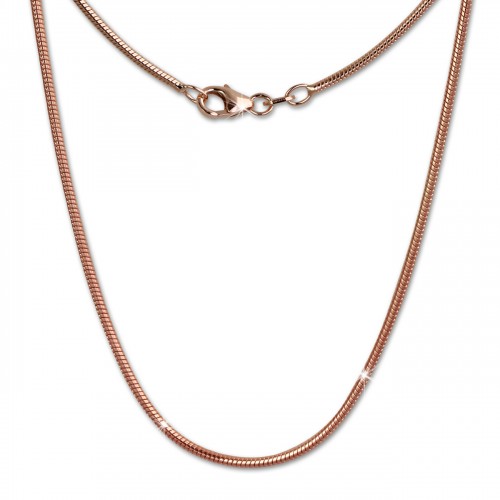 SilberDream Schlangenkette rosevergoldet 925er Silber 70cm Damen Kette SDK27370E