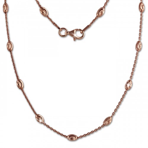 SilberDream Kette Glamour rosevergoldet 925 Silber 45cm Damen Kette SDK26245E