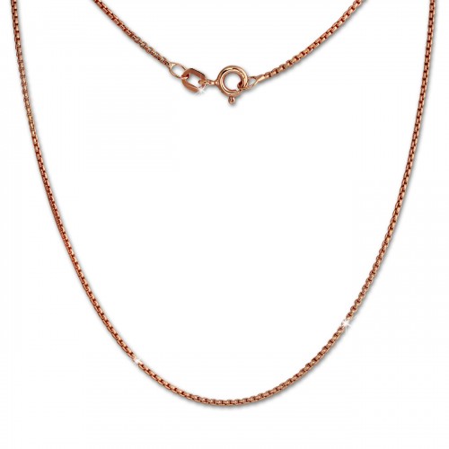 SilberDream Veneziakette rosevergoldet 925er Silber 45cm Damen Kette SDK27245E