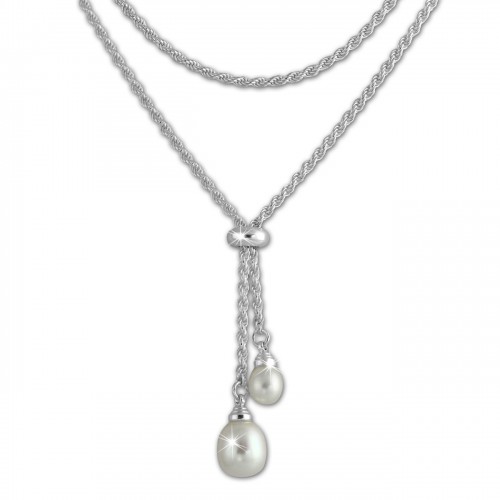 SilberDream Collier Kordel 65cm gedreht silber 925 Silber Damen SDK27465J