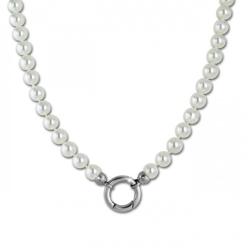 Amello Coinskette Perlen-Kette 80cm perlmutt Edelstahlschmuck ESC112W