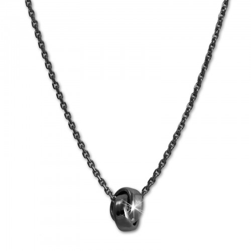 SilberDream Collier Kette verschlungen geschwrzt 925 Silber 44-47cm SDK11344S