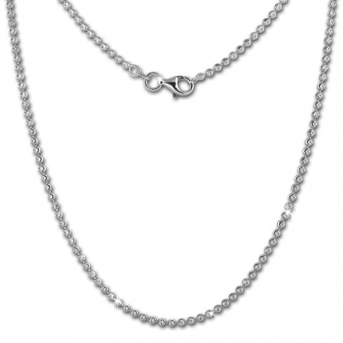 SilberDream Kette Kugel diamantiert 925 Silber 45cm Damen Kette SDK28545J