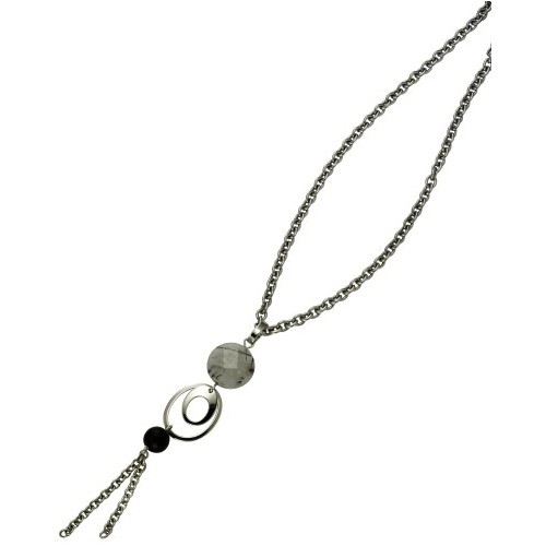 KISMA Schmuck Collier Halskette Onix Edelstahl KIK0129-008-45